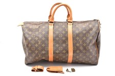 Louis Vuitton Keepall 45 Monogram Boston Travel Bag M41428 Authentic from Japan picture