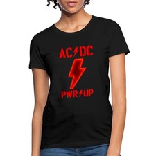 AC/DC Power Up Tour Logo PWR/UP With Backprint Women's T-Shirt picture