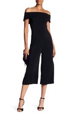 Issue New York Off-the-Shoulder Culotte Jumpsuit, Short sleeves, Small, $589 NWT picture