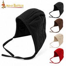 Lord of Battles Medieval Padded Arming Cap Cotton Canvas Armor LARP Ren Faire picture