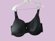 Cacique Lane Bryant lightly lined full coverage bra in black size 46DDD (46F, 46 picture