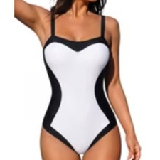 NWT XL Moyiko Women's Colorblock One Piece Swimsuit picture