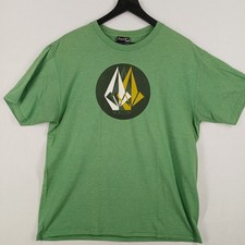Volcom Vintage Y2K St. Patrick's Green T-shirt Mens Large Pre-owned  picture