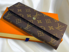 EGA Louis Vuitton Monogram Portefeiulle Sarah Long Bifold Wallet Brown with Box picture