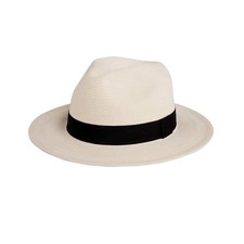 Pineapple&Star Sun Straw Fedora Beach Hat Fine Braid UPF50+ for Unisex (Large, O picture