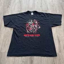 Monster-Mania Con 2009 Freddy Krueger Horror T-Shirt Mens XL Black picture