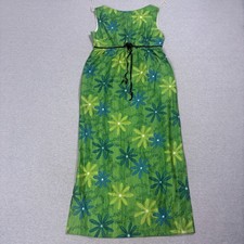 Royal Hawaiian Vintage Floral Maxi Dress Size L Green picture