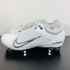 Womens Nike Hyperdiamond 4 React Gray Softball Cleats CZ5917 004 Size 7 picture