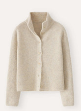 New Poetry BUTTON-THROUGH CARDIGAN Alpaca & silk, Choose Color & Size  picture