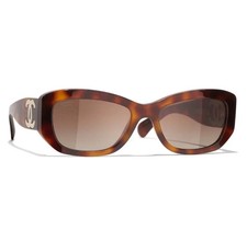 CHANEL 5493 Rectangle Women's Sunglasses Tortoise/Brown picture