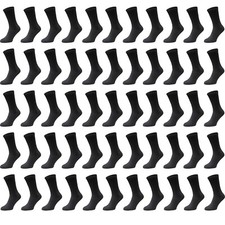 Cotton Crew Socks, Mens Womens Bulk Pack Casual Sports Sock Wholesale Lot picture