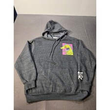 Nickelodeon Rugrats Reptar Hoodie Gray Graphic Sweatshirt XL Mens XL picture