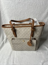 Michael Kors Jet Set Medium Tote Vanilla Signature MK 38F8GTTT8B NWT Handbag picture