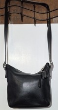 Vintage Coach Legacy Slim Duffle Hobo Bag Black Leather 9326 Y2K Boutique picture
