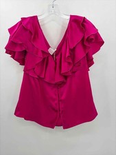 Pre-Owned Loretta Caponi Pink Size Large Blouse picture