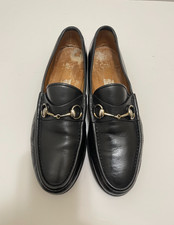 Vintage VTG Gucci Horsebit Loafers Black Leather Mens EU 43 US 10 iconic luxury picture