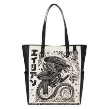 NYCC 2026 FUNKO LOUNGEFLY MONDO ATTACK PETER ALIEN XENOMORPH TOTE BAG In Hand picture