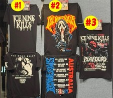 Hot Ice Nine Kills Australian tour merch 2026 T-Shirt reprint picture