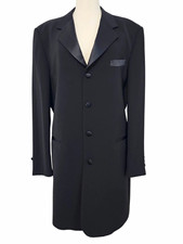 Vintage 90s Vittorio St. Angelo Men's Black Single-Breasted Jacket picture
