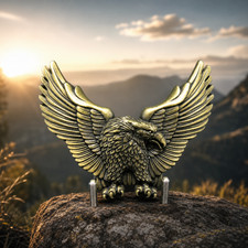 Western Eagle Belt Buckle Wings Spread Antique Bronze Tone Fashion picture