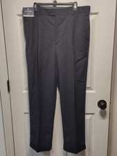 NWT - Stafford - Men's Travel Classic Fit Pants - Navy - 38W x 32L picture