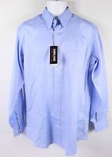 Kirkland Men's Dress Shirt Long Sleeve Traditional Fit  Solid Blue Variety  picture