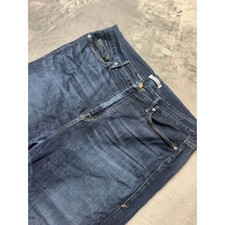 Good American Jeans Good Leg Skinny Dark Wash Blue Size 18 Excellent picture
