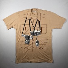 Vintage 80s Photographer Tee Shirt AOP Large Single Stitch USA picture