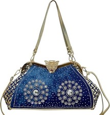 Women's Rhinestone Evening Clutch Bag Sparkly Crystal Party Handbag picture