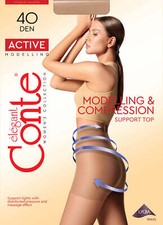 Conte TIGHTS Active 40 den | Supporting Modelling Pantyhose with Slimming Shorts picture