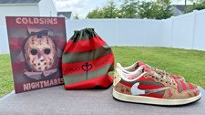 Travis Scott Low Top Custom Jason vs Freddy by Cold Sins Size 11 DEADSTOCK picture