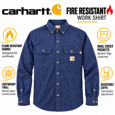 Carhartt Men's Lightweight, Flame-Resistant Twill Work Shirt picture