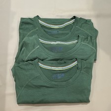 Smartwool Men's Green Merino Wool Nylon Stretch Crew Neck T-Shirts XL picture
