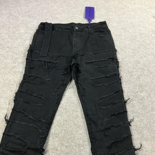Guapi Blood Diamond Jeans Mens 36 Distressed Flare Limited Edition Aaron Wilhelm picture