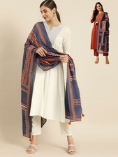 Women’s Pure Cotton Woven A-Line Kurta with Trousers & Dupatta – Ethnic Set picture
