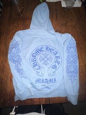 Chrome Hearts Miami Floral Sleeve Hoodie Size Medium Rare picture