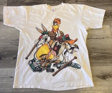 Vtg Looney Tunes Shirt Jerry Leigh 1993 Baseball Remake T shirt NH26557 picture