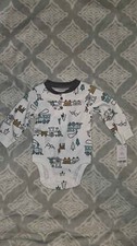 New Carter's 6m Baby Bodysuit Train Print picture