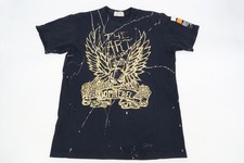 Dom Rebel Justin Svatina Mens Large Skull Devil Wings DomRebel Art Gallery Black picture