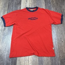 Vintage Nick at Nite Better Living Through Television Ringer T-Shirt Red Size M picture