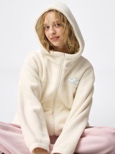 [Japan Limited] GU x Pokémon Pokepeace Boa Fleece Oversized Jacket White NEW picture