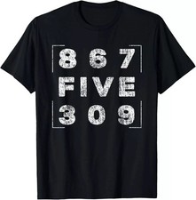 Retro Vintage Eighties Tee 8675309 Nostalgic and Funny 80's T-Shirt picture