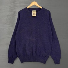 Deadstock Vintage Puritan Sweater Purple Shetland Wool Crewneck Knit USA Large picture