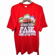 Rare Vintage European South Park Bigger Longer & Uncut Movie Promo T-shirt 2000 picture