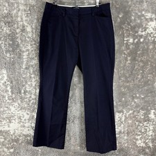 The Outfitters by Lands' End Size 12 Chino Workwear Trousers Navy Blue Women picture