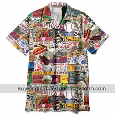 Baseball Retro I Love Baseball Hawaiian Shirt, Short Sleeve Unisex, Beach Shirt picture