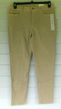 G.H. Bass & Co Crop Fit Pant Women's Size 12 Beige MSRP $59 Stretch NEW picture