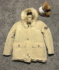 Vintage Eddie Bauer Polar Parka USA ORIGINAL GOOSE DOWN Coyote Fur Mens Large picture