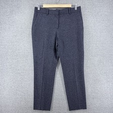 Theory Treeca Dress Pants Women Size 4 Blue Merino Wool Business Career picture