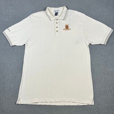 Disney Port Orleans Resort Men XL Embroidered Pique Polo Cream Vintage picture